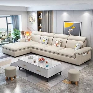 Conjunto de Sofá y Silla Guifei de Tela, Moderno y Sencillo, para Sala de Estar en Apartamentos u Hoteles, Tamaño Grande, Popular en Internet - Product Image 5