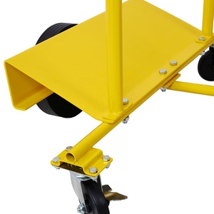750LBS empat roda Drywall Dolly Cart Manual tangan truk 340 kg Panel Dolly Cart Transport untuk penggunaan rumah - Product Image 5