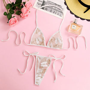 2025 chaud européen et américain discothèque fête grande taille brodé Sexy Lingerie deux pièces ensemble pour les femmes adultes - Product Image 5