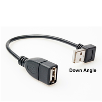 0,2 m USB 2.0 Rechts Links oben Abwärts winkel 90-Grad-Verlängerungskabel Stecker-Buchse-Adapter kabel USB-Kabel