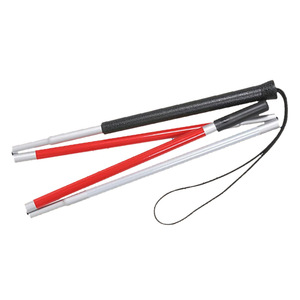 Bastón plegable de aleación de aluminio, bastón retráctil, ayuda para caminar para personas con discapacidad visual, bastón ligero para ciegos. - Product Image 1