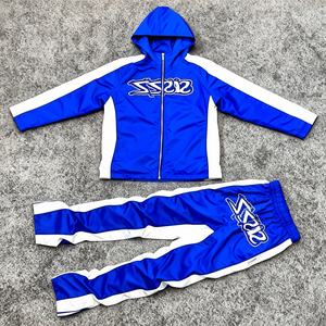 Novedades de Invierno 2026, Conjunto Deportivo de Nylon Transpirable con Estampado Personalizado, Sudadera con Capucha y Cremallera, Ropa Urbana Ligera e Informal para Hombre - Product Image 1