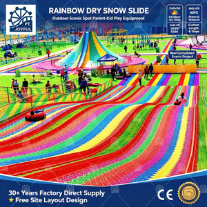 Promotion : Toboggan sec arc-en-ciel multi-voies à pente personnalisable pour parcs d'attractions, fermes et attractions touristiques - Product Image 1