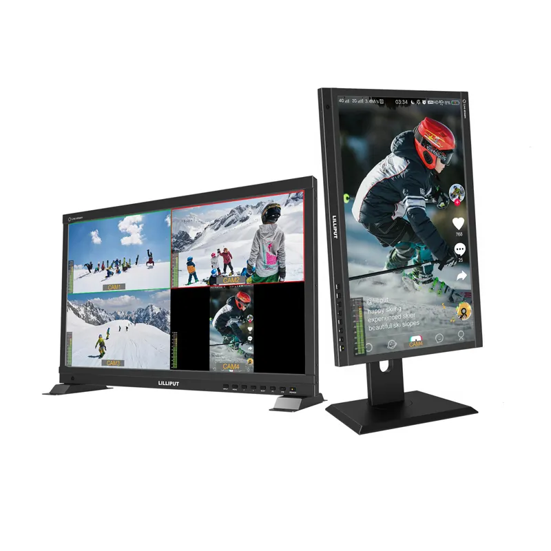 LILLIPUT PVM220S Monitor 21.5 Live Stream Quad Split Multiview Monitor with HDM,3G-SDI,USB Type-C Interfaces for Live Events