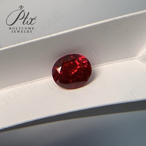 Phòng thí nghiệm tạo ra màu đá quý 0.3-5ct zambian/Colombian ngọc lục bảo hình dạng hình bầu dục Pigeon máu Hồng Ngọc Hoàng Gia Ngọc bích cho đồ trang sức - Product Image 3