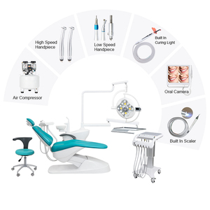 Sillón Dental de Venta Caliente con Certificación CE, Diseño Patentado, Tipo Implante, Bandeja de Instrumentos Montada en la Parte Superior, Unidad de Sillón Dental - Product Image 2