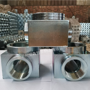 Tés réducteurs filetés forgés galvanisés sur mesure Dn15 Dn20 Dn25 Dn32 Dn40 Dn50 Dn65 Dn80 Dn100 Dn125 Dn150 pour applications incendie - Product Image 1