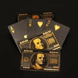 कस्टम खेल कार्ड सामने और वापस रिक्त उच्च बनाने की क्रिया खेल कार्ड Cartas डे पोकर सोना मढ़वाया के साथ ताश खेल बॉक्स