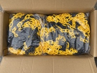 Chaînes de sécurité routière en plastique 6/8 mm jaune/noir rouge/blanc 20 mètres 50 mètres par rouleau vente en gros d'usine
