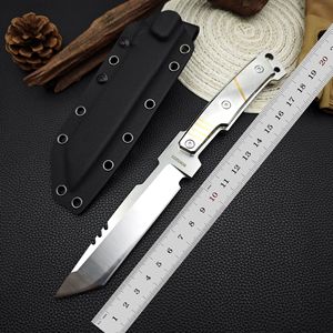 Couteau de survie portable en acier inoxydable de haute qualité avec manche en acier inoxydable, personnalisable OEM, pour camping et activités de plein air, DIY - Product Image 2