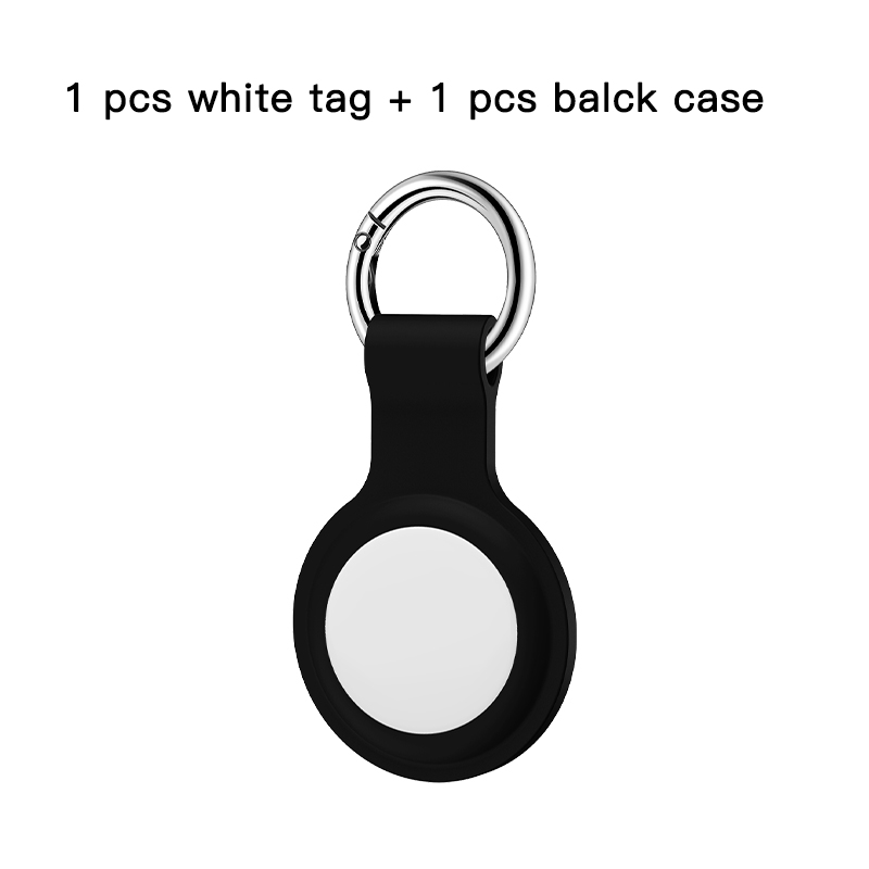 Étiquette blanche avec boîtier noir