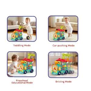 Marche-bébé Montessori pour tout-petits - Jouet sensoriel d'apprentissage précoce pour bébés avec engrenage rotatif et lance-roquettes - Product Image 3