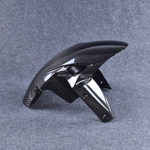 Guardabarros delantero de fibra de carbono, accesorio para <span class=keywords><strong>Kawasaki</strong></span> ZX6R <span class=keywords><strong>ZX</strong></span> <span class=keywords><strong>6R</strong></span> 100% <span class=keywords><strong>2019</strong></span> 2020 2021, Prepreg 3K, 2022 - Product Image 6