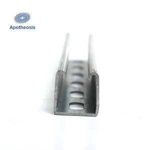 <span class=keywords><strong>C</strong></span>-Kanal Stahl 1-5/<span class=keywords><strong>8</strong></span>" 12 Gauge Metallstrang-Kanal mit geschlitztem Rücken, U-Kanäle mit vorverzinktem Metall 2 FT/6100 mm Länge - Product Image 1