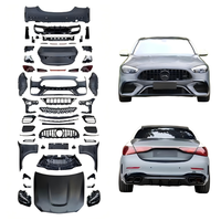 Nouveau kit carrosserie automobile Mercedes-Benz Classe C W205/W206 C63 AMG, pare-chocs avant/arrière à fixation par boulons, pour modèles 2015-2021