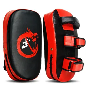 Gebogene boxen pad kick pad muay thai pads mit custom logo