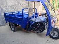 200 CC Tricycle motorisé économe en carburant Moto à essence refroidie à l'eau avec chariot pour le transport de marchandises agricoles