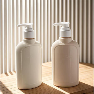 Großhandel 300ml <span class=keywords><strong>Shampoo</strong></span> Plastikflasche Gel- und Duschbehälter Schulterstopper-Flasche für Wasch- und Pflegeprodukte - Product Image 2