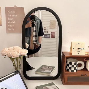 <span class=keywords><strong>Espejos</strong></span> de <span class=keywords><strong>pared</strong></span> de baño con forma de vieira modernos de diseño de modelado creativo de 58x31cm, espejo de <span class=keywords><strong>pared</strong></span> decorativo novedoso para sala de estar - Product Image 3