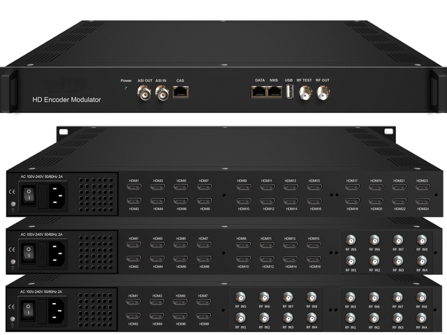 HD Encoder-Modulator 24HDMI 16ISDBT /16DVB-T CSP-3536S (selectable DVB-S2 ISDB-T DVB-T ATSC DVB-C) encoder modulator