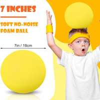 Ballons en mousse grand format, doux, non revêtus, silencieux, pour jeux de sport et de plein air