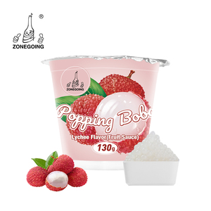 Billes de tapioca <span class=keywords><strong>éclata</strong></span>ntes et fruitées au goût sucré de litchi, 130g, pour les ingrédients du bubble tea - Product Image 1