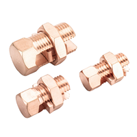 Pince de connexion de type boulon en cuivre pur, haute conductivité, faible résistance, pour connexion de lignes électriques