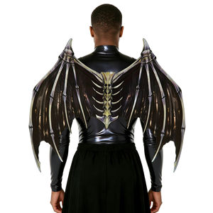 כנפי שד קלות משקל בסגנון עטלף, אביזר תחפושת בסגנון גותי מקורי מהמפעל, תחפושת קוספליי לליל כל הקדושים - Product Image 1