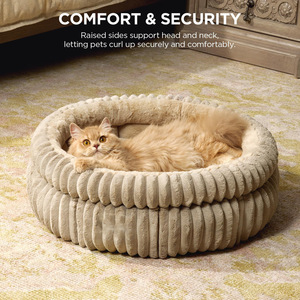 <span class=keywords><strong>Coussin</strong></span> pour animaux de compagnie moderne et classique, confortable, épais, lavable, couleur unie, base antidérapante, pour chien et <span class=keywords><strong>chat</strong></span>, en polaire durable - Product Image 2
