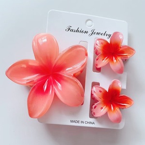 Hot-Selling Three-Piece Set Frangipani Cross-Border <strong>Flower</strong> Hairpins Shark <strong>Clips</strong> <strong>Hair</strong> Claw <strong>Clips</strong> <strong>for</strong> Women Stylish Fashion - Product Image 3