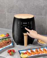 Friteuse à air électrique sans huile en plastique, petite fourgonnette de cuisson domestique, installation simple, numérique intelligente, multifonction, vente en gros