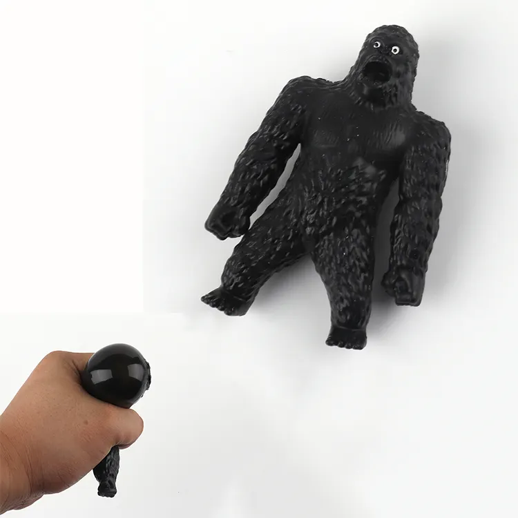 Patent Design Black Decompression Soft EVA Filled Squishy Monkey Anti Stress Kids Adult Gorilla Squeeze Toy