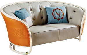 De luxe en cuir 5 places canapé salon 3 2 canapés meubles conceptions modernes - Product Image 4