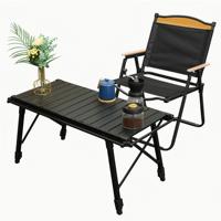 Table de camping portable IGT pliable, design Egg Roll