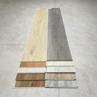 Planches de vinyle rigides à clipser, aspect bois, imperméables, modernes, pour intérieur, revêtement de sol SPC