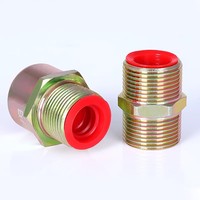 Assortiment de capuchons et bouchons hydrauliques coniques rouges pour la protection des filetages de tuyaux et l'expédition de composants industriels (tailles multiples)