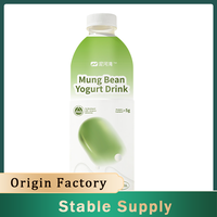 Boisson liquide sans conservateur, naturelle, à base de bactéries lactiques probiotiques de haricot mungo vert, fermentée et stérilisée, 0% de matières grasses, en bouteille