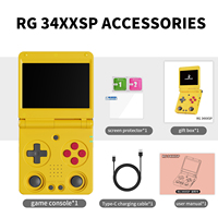 Nuevo Anbernic RG34XXSP 3300mAh Batería 64GB Reproductor de juegos portátil Consola De Videojuegos Soporte Wi-Fi Multijugador en línea