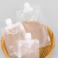 Pochette transparente à bec verseur 30-300 ml pour emballage de liquides (sauce, café, sirop, miel, boisson)