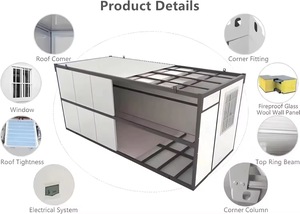 Offre Spéciale – Maisons Conteneurs Préfabriquées <span class=keywords><strong>de</strong></span> 20 pieds – Mini-Maisons Mobiles Pliables et Portables pour Habitation - Product Image 2