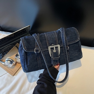 Ultime Borse a Tracolla in Denim per Donna, Fodera in Poliestere, Chiusura con Cerniera, Manico Singolo, Design Impermeabile alla <span class=keywords><strong>Moda</strong></span> - Product Image 2