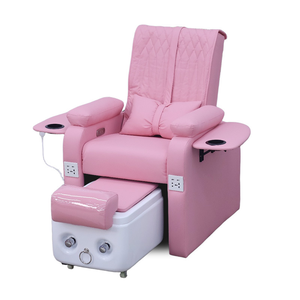 Moderner Luxus einfacher rosa Pediküre Stuhl mit <span class=keywords><strong>Massage</strong></span> & elektrischem Fußbad verstellbare Spa Salon Möbel für Spa - Product Image 6