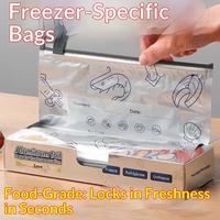 Sacs de conservation alimentaire en aluminium argenté, sacs réutilisables à fermeture éclair pour réfrigérateur, style coulissant, pour garder les aliments frais, lot de 10