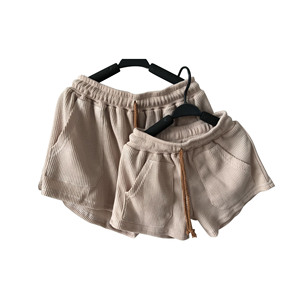 Mamma e me waffle summer cool set 2 pezzi tshirt maniche corte vestiti per bambini set <span class=keywords><strong>neonato</strong></span> - Product Image 5
