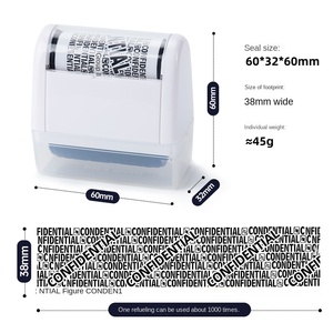 Sceau de confidentialité en plastique à rouleau pour le masquage de codes et l'effacement d'informations textuelles sur les listes de livraison express - Product Image 5