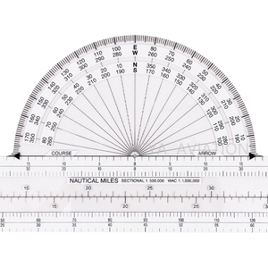 Plotter fisso di navigazione Cya per studenti di piloti miglia nautiche Azimuth CFP-1 - Product Image 6