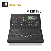 Console de mixage alimentée MIDAS M32R LIVE pour scène, performance de groupe, USB, Bluetooth, DJ, avec 40 canaux d'entrée
