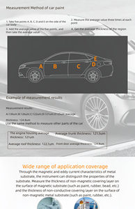 Aikesi Paint Film Tester-Detector De Superfície De Pintura Automotiva De Alta Precisão - Product Image 4