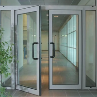 Portes à battants en PVC noir, design moderne, antivol, résistantes aux intempéries, imperméables, couleur personnalisable pour chambre, villa, entrepôt