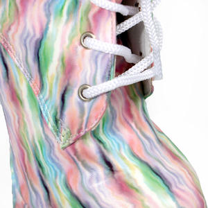Nuove Scarpe da Pole Dance a Righe da 20cm, Tacchi Sexy da 8 Pollici con Lacci, Stivali alla Caviglia con Plateau per Modelli di Moda - Product Image 6
